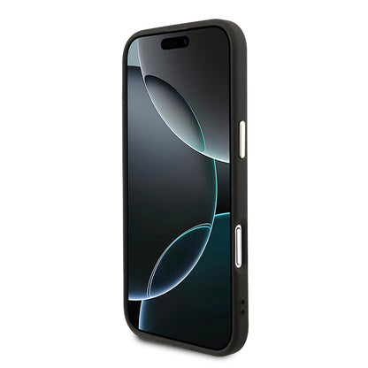 iPhone 17 Air Kılıf Guess Orjinal Lisanslı 4G Büyük Metal Kamera Çerçeveli ve Logolu Glitter Kapak
