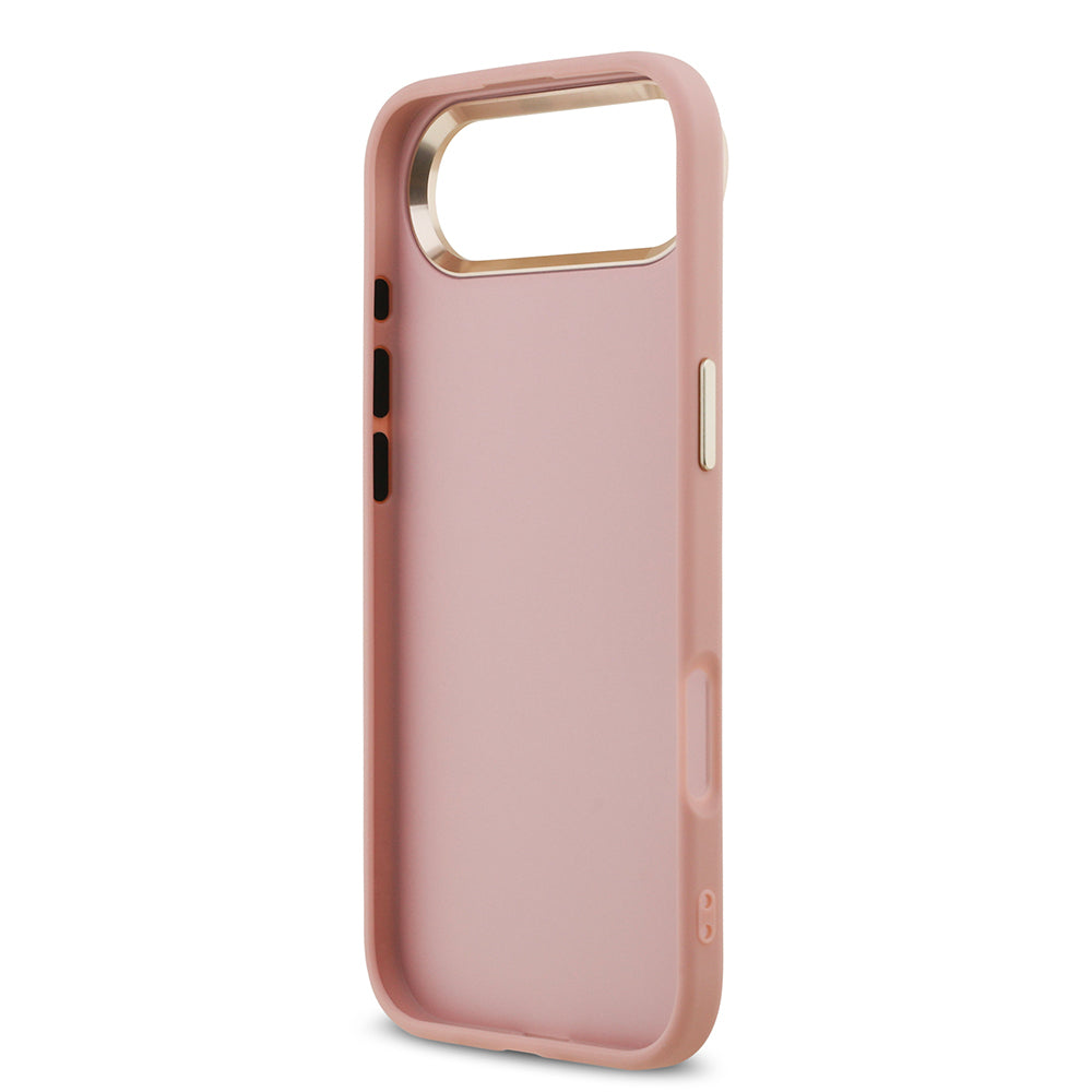 iPhone 17 Air Kılıf Guess Orjinal Lisanslı 4G Büyük Metal Kamera Çerçeveli ve Logolu Glitter Kapak