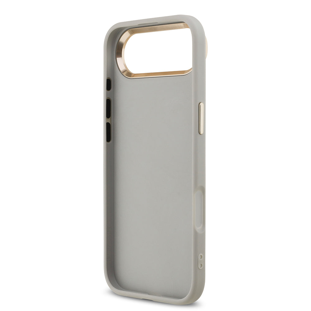 iPhone 17 Air Kılıf Guess Orjinal Lisanslı 4G Büyük Metal Kamera Çerçeveli ve Logolu Glitter Kapak