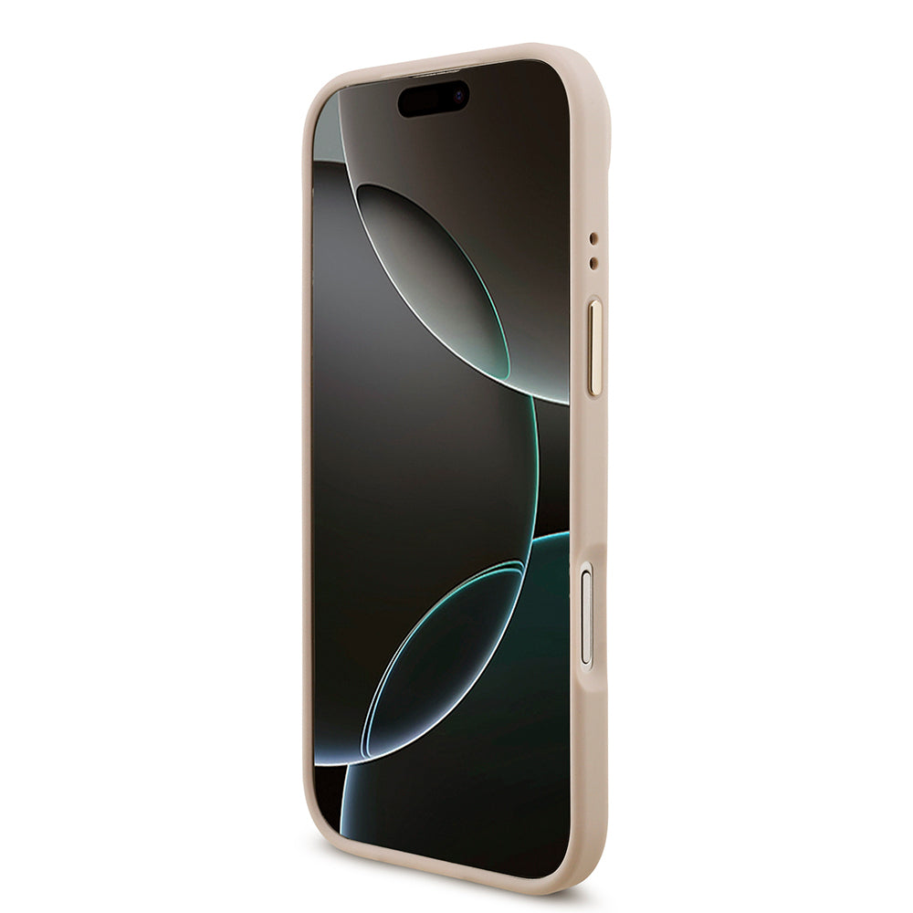iPhone 17 Air Kılıf Guess Orjinal Lisanslı 4G Büyük Metal Logolu Kalın Askılı Kapak