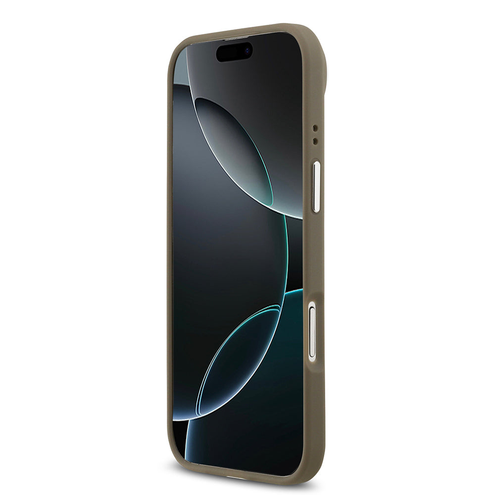 iPhone 17 Air Kılıf Guess Orjinal Lisanslı Grained 4G Metal Büyük Logolu Kapak