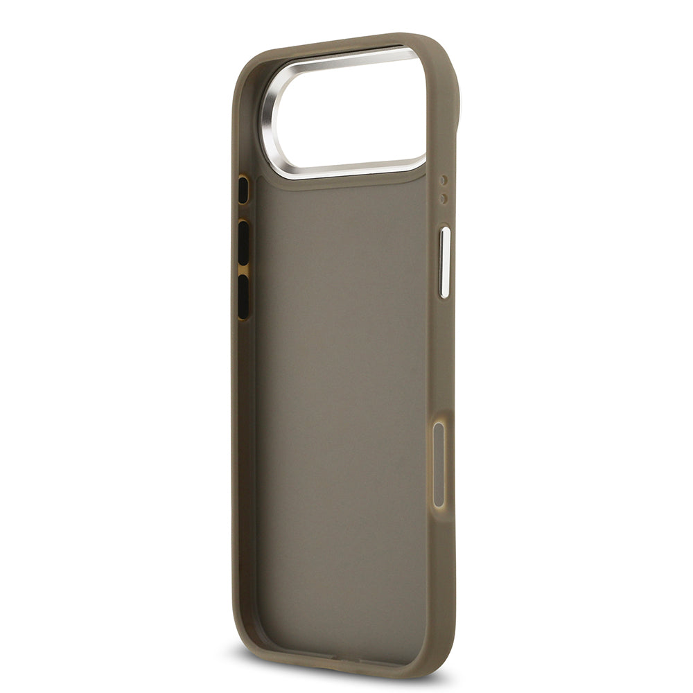 iPhone 17 Air Kılıf Guess Orjinal Lisanslı Grained 4G Metal Büyük Logolu Kapak