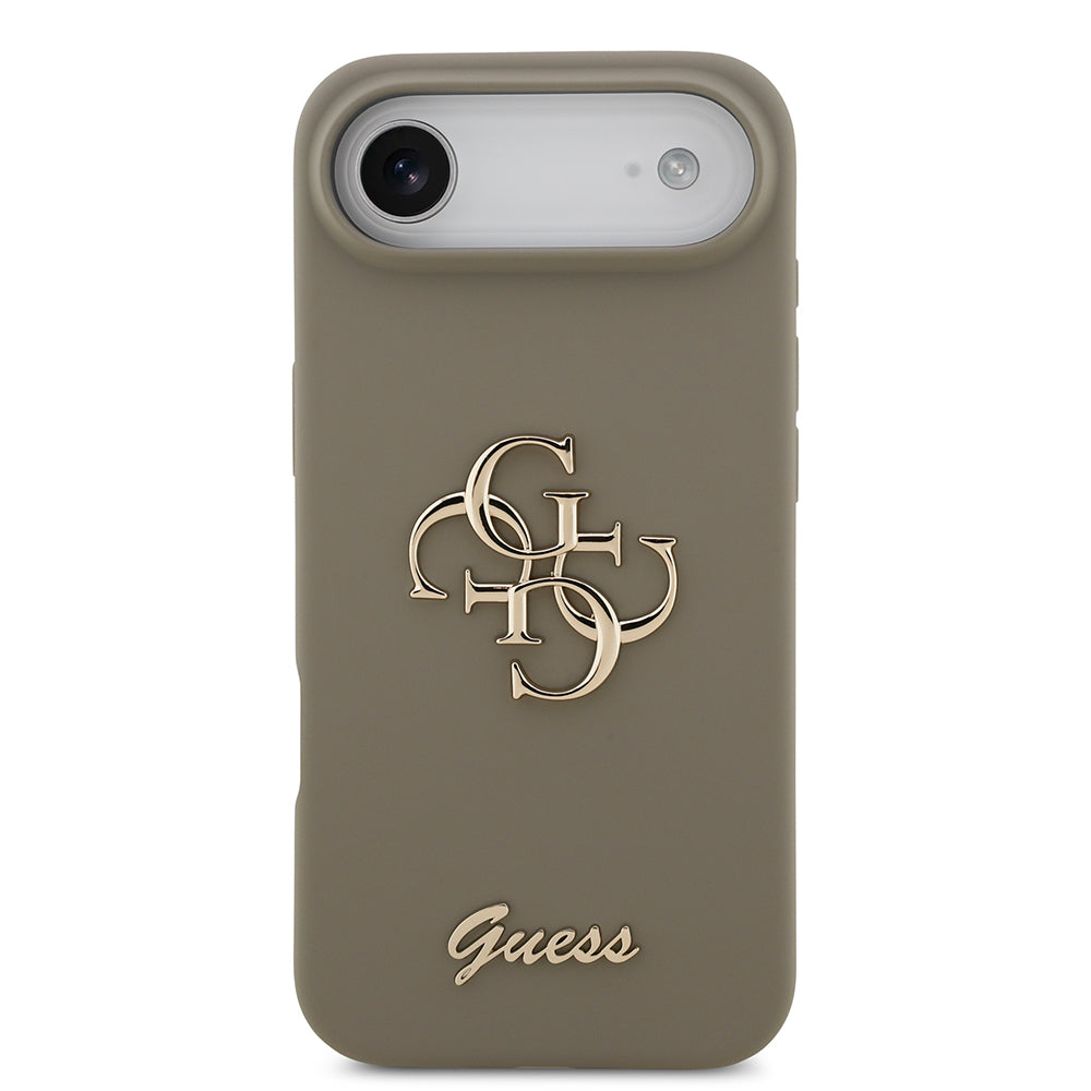 iPhone 17 Air Kılıf Guess Orjinal Lisanslı Grained Yazı Logolu Kapak