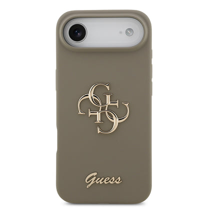 iPhone 17 Air Kılıf Guess Orjinal Lisanslı Grained Yazı Logolu Kapak
