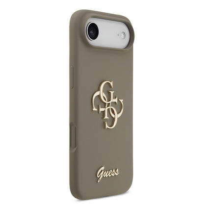 iPhone 17 Air Kılıf Guess Orjinal Lisanslı Grained Yazı Logolu Kapak