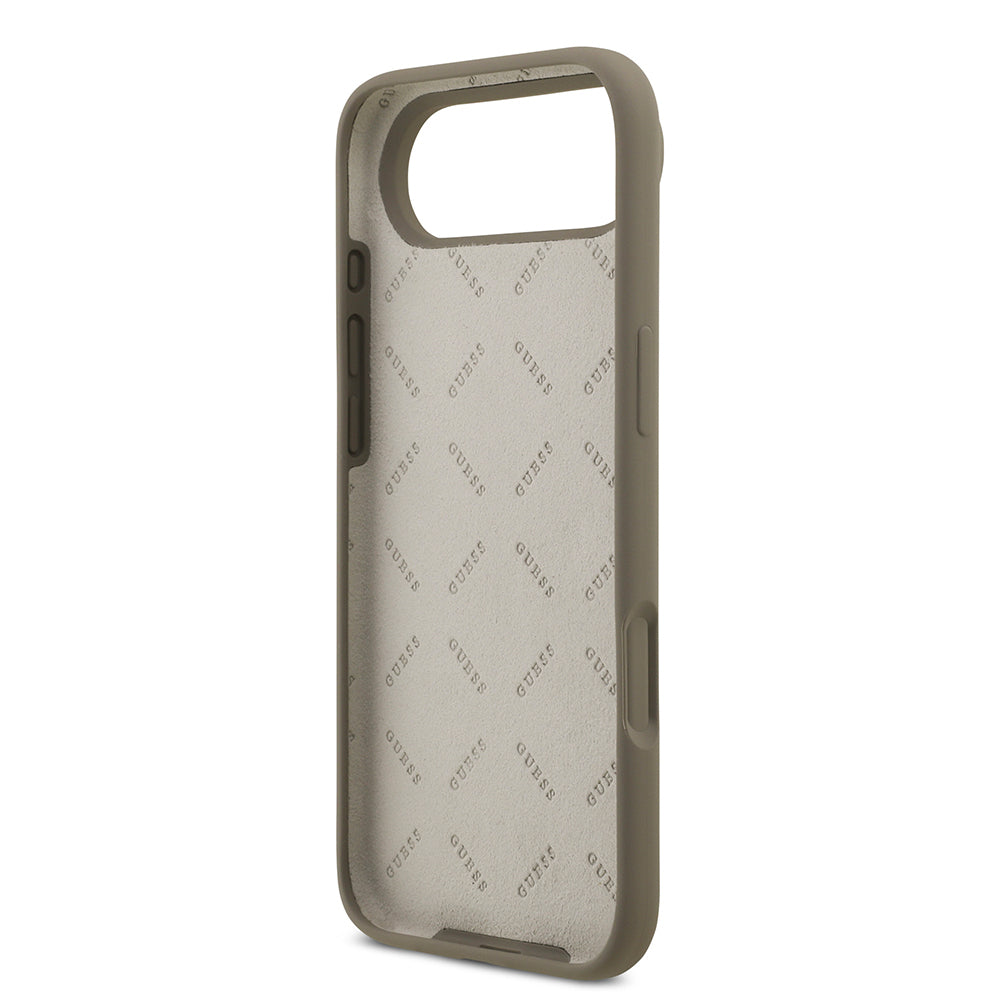 iPhone 17 Air Kılıf Guess Orjinal Lisanslı Grained Yazı Logolu Kapak