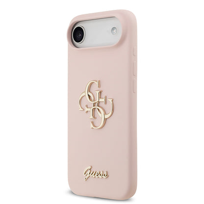 iPhone 17 Air Kılıf Guess Orjinal Lisanslı Grained Yazı Logolu Kapak