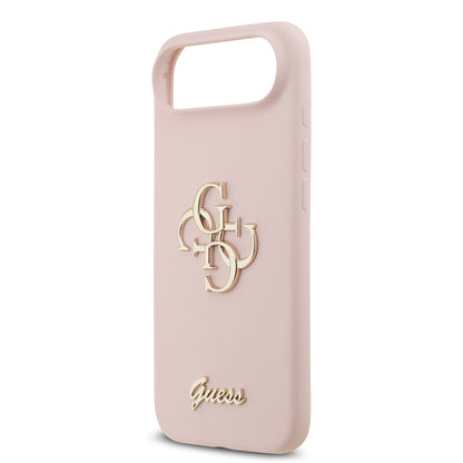 iPhone 17 Air Kılıf Guess Orjinal Lisanslı Grained Yazı Logolu Kapak