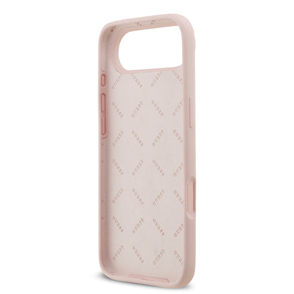 iPhone 17 Air Kılıf Guess Orjinal Lisanslı Grained Yazı Logolu Kapak
