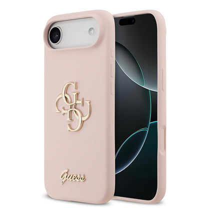 iPhone 17 Air Kılıf Guess Orjinal Lisanslı Grained Yazı Logolu Kapak
