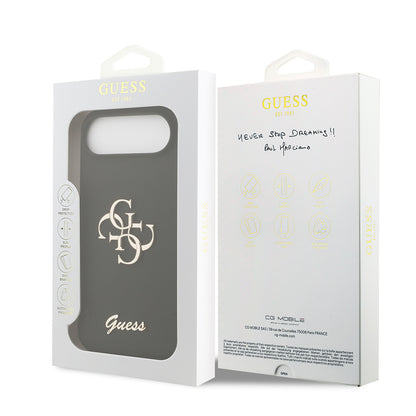 iPhone 17 Air Kılıf Guess Orjinal Lisanslı Grained Yazı Logolu Kapak