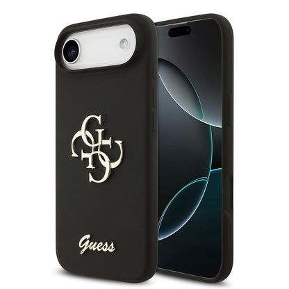 iPhone 17 Air Kılıf Guess Orjinal Lisanslı Grained Yazı Logolu Kapak