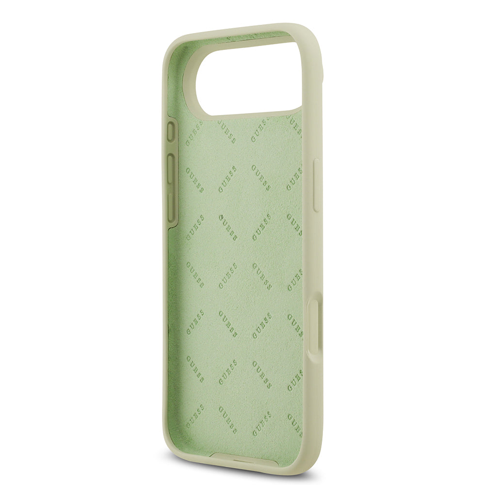 iPhone 17 Air Kılıf Guess Orjinal Lisanslı Grained Yazı Logolu Kapak