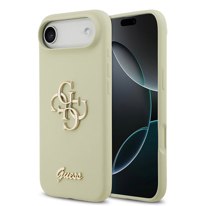 iPhone 17 Air Kılıf Guess Orjinal Lisanslı Grained Yazı Logolu Kapak