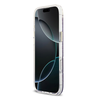 iPhone 17 Air Kılıf Guess Orjinal Lisanslı M-safe Şarj Özellikli 4G Desenli Simli Silikon Kapak