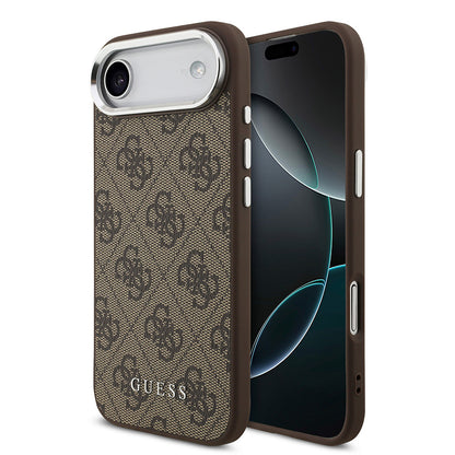 iPhone 17 Air Kılıf Guess Orjinal Lisanslı M-safe Şarj Özellikli 4G Klasik Yazı Logolu Kapak