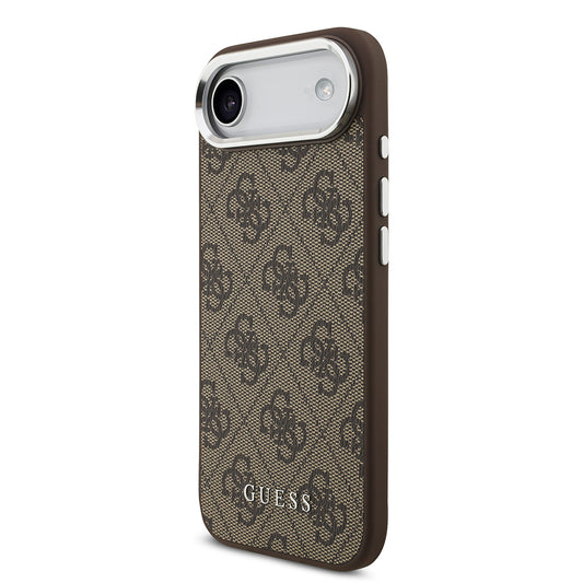 Apple iPhone 17 Air Kılıf Guess Orjinal Lisanslı M-safe Şarj Özellikli 4G Klasik Yazı Logolu Kapak