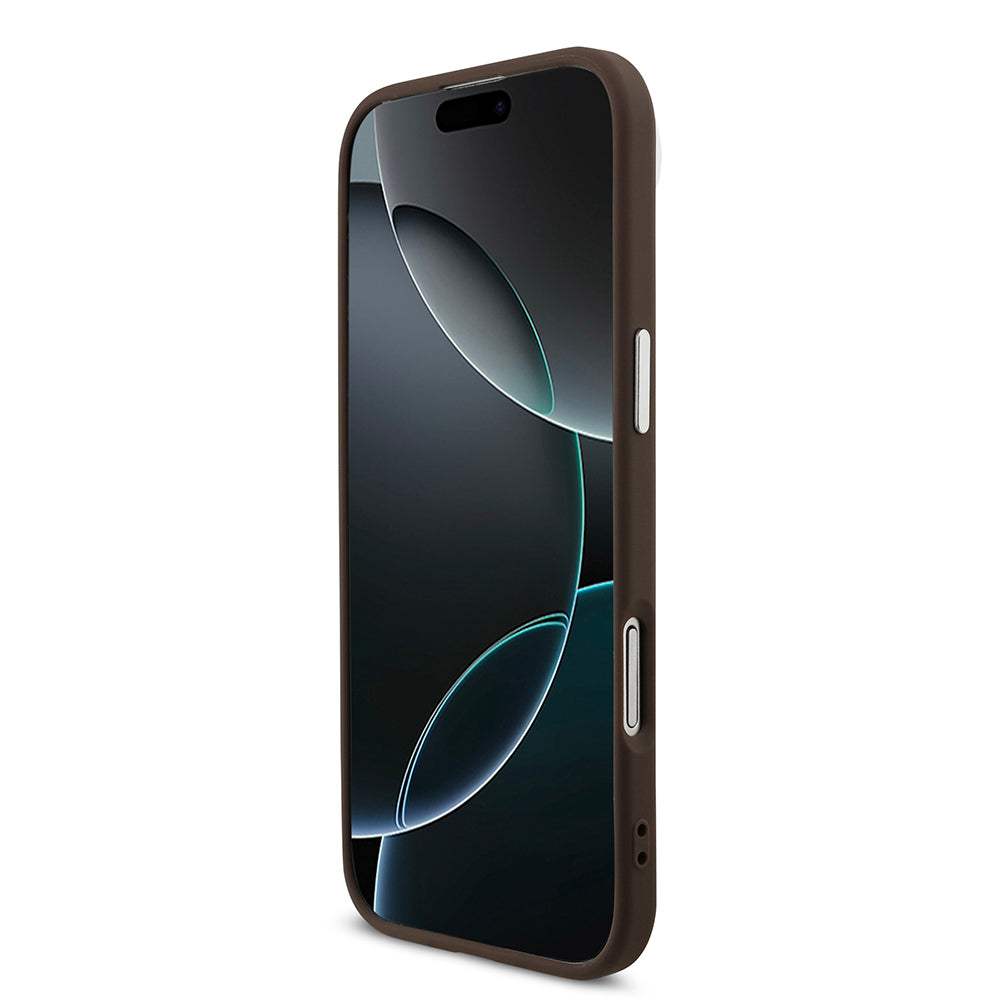 iPhone 17 Air Kılıf Guess Orjinal Lisanslı M-safe Şarj Özellikli 4G Klasik Yazı Logolu Kapak