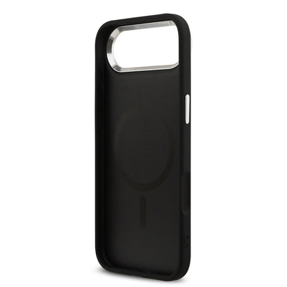 iPhone 17 Air Kılıf Guess Orjinal Lisanslı M-safe Şarj Özellikli 4G Klasik Yazı Logolu Kapak