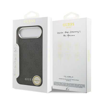 iPhone 17 Air Kılıf Guess Orjinal Lisanslı M-safe Şarj Özellikli 4G Klasik Yazı Logolu Kapak