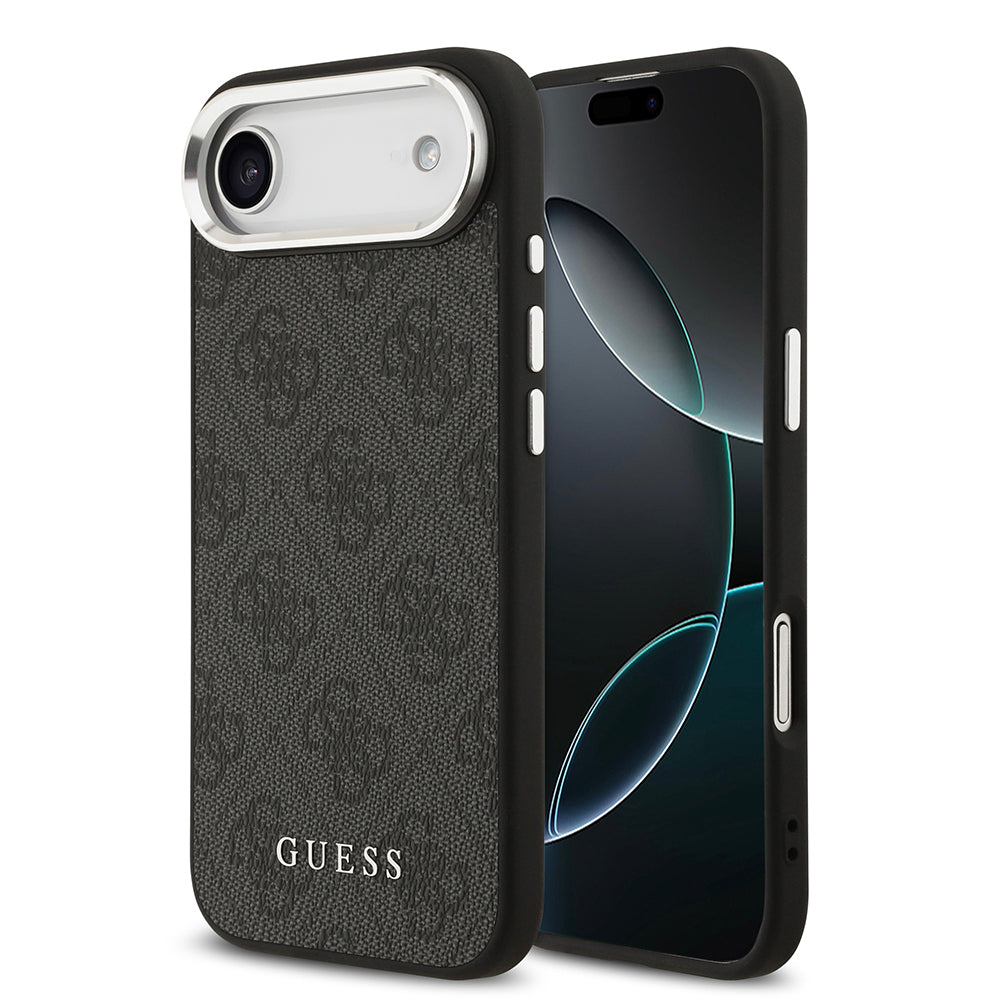 iPhone 17 Air Kılıf Guess Orjinal Lisanslı M-safe Şarj Özellikli 4G Klasik Yazı Logolu Kapak