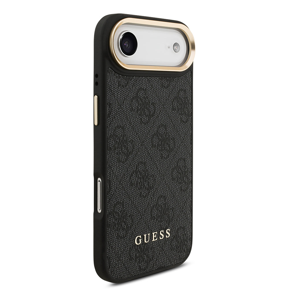 iPhone 17 Air Kılıf Guess Orjinal Lisanslı M-safe Şarj Özellikli 4G Metal Büyük Logolu Kartlıklı Kapak