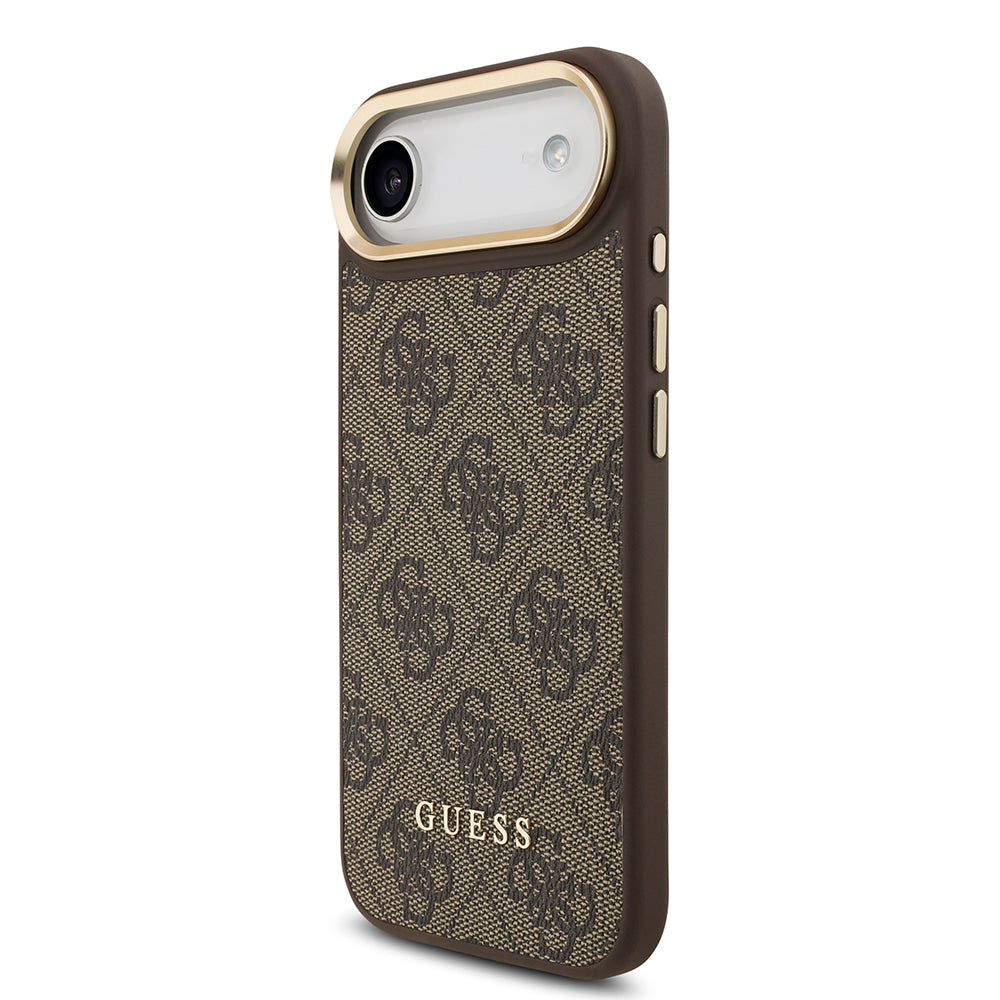 iPhone 17 Air Kılıf Guess Orjinal Lisanslı M-safe Şarj Özellikli Askılı ve 4G Logo Kartlıklı Kapak