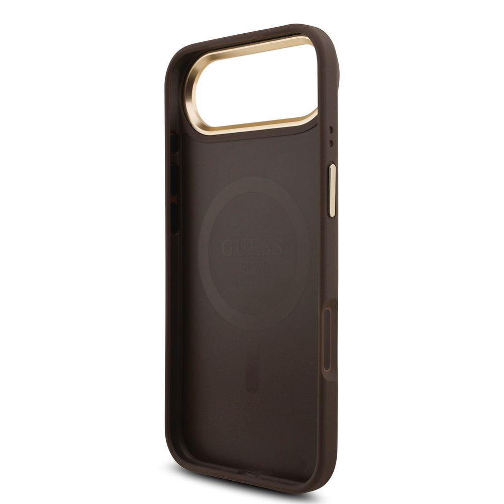 iPhone 17 Air Kılıf Guess Orjinal Lisanslı M-safe Şarj Özellikli Askılı ve 4G Logo Kartlıklı Kapak