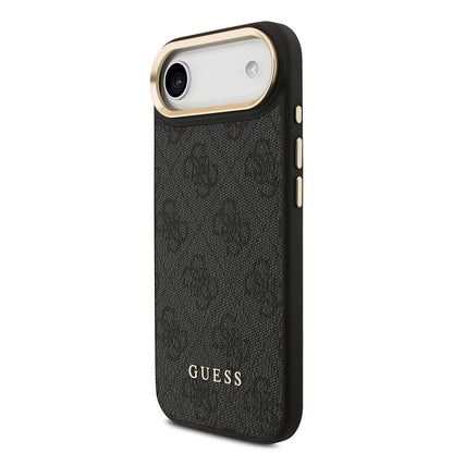 iPhone 17 Air Kılıf Guess Orjinal Lisanslı M-safe Şarj Özellikli Askılı ve 4G Logo Kartlıklı Kapak