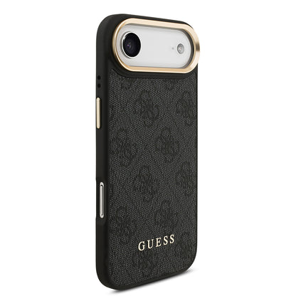 iPhone 17 Air Kılıf Guess Orjinal Lisanslı M-safe Şarj Özellikli Askılı ve 4G Logo Kartlıklı Kapak