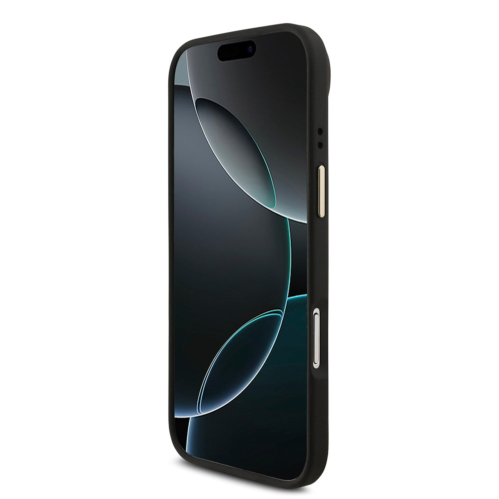 iPhone 17 Air Kılıf Guess Orjinal Lisanslı M-safe Şarj Özellikli Askılı ve 4G Logo Kartlıklı Kapak
