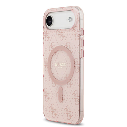 iPhone 17 Air Kılıf Guess Orjinal Lisanslı M-safe Şarj Özellikli IML Baskılı Klasik Logolu 4G Desenli Kapak
