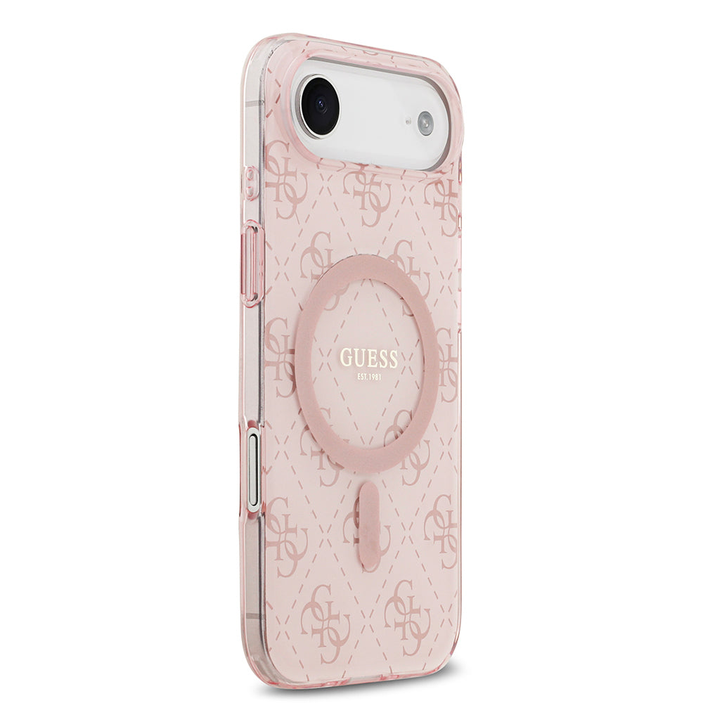iPhone 17 Air Kılıf Guess Orjinal Lisanslı M-safe Şarj Özellikli IML Baskılı Klasik Logolu 4G Desenli Kapak