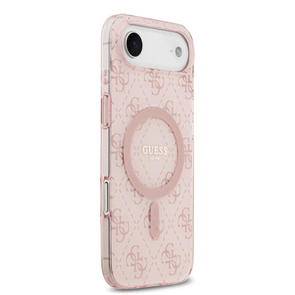 iPhone 17 Air Kılıf Guess Orjinal Lisanslı M-safe Şarj Özellikli IML Baskılı Klasik Logolu 4G Desenli Kapak