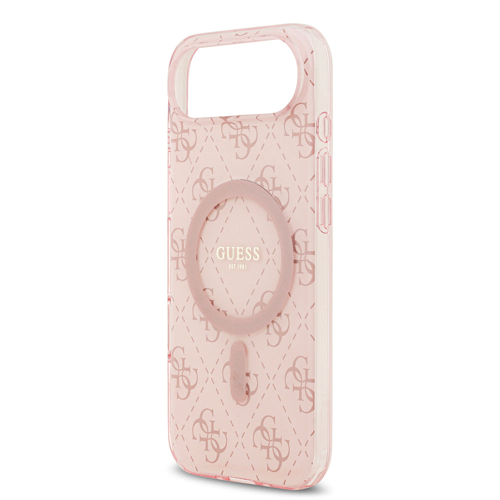 iPhone 17 Air Kılıf Guess Orjinal Lisanslı M-safe Şarj Özellikli IML Baskılı Klasik Logolu 4G Desenli Kapak