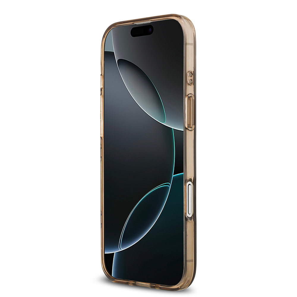 iPhone 17 Air Kılıf Guess Orjinal Lisanslı M-safe Şarj Özellikli IML Peony ve 4G Desenli Klasik Logolu Kapak