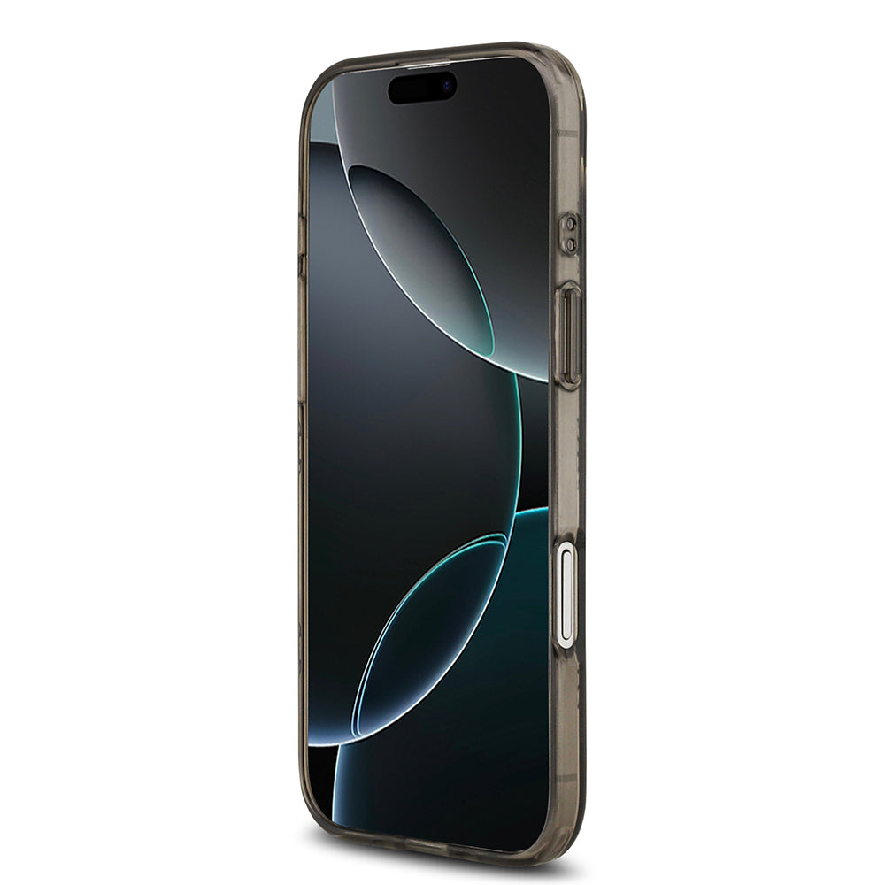 iPhone 17 Air Kılıf Guess Orjinal Lisanslı M-safe Şarj Özellikli IML Peony ve 4G Desenli Klasik Logolu Kapak