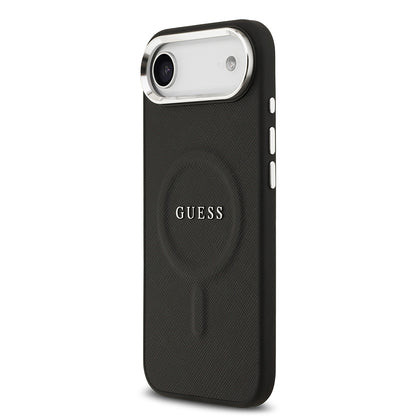 iPhone 17 Air Kılıf Guess Orjinal Lisanslı M-safe Şarj Özellikli Klasik Yazı Logolu PU Deri Kapak