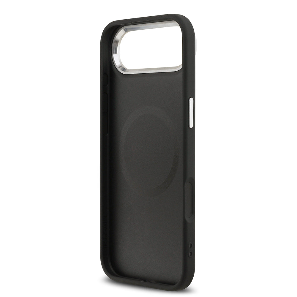 iPhone 17 Air Kılıf Guess Orjinal Lisanslı M-safe Şarj Özellikli Klasik Yazı Logolu PU Deri Kapak