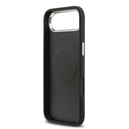 iPhone 17 Air Kılıf Guess Orjinal Lisanslı M-safe Şarj Özellikli Klasik Yazı Logolu PU Deri Kapak