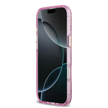 iPhone 17 Air Kılıf Guess Orjinal Lisanslı M-safe Şarj Özellikli Simli Çiçek Desenli Metal Kamera Çerçeveli Üçgen Logolu Kapak