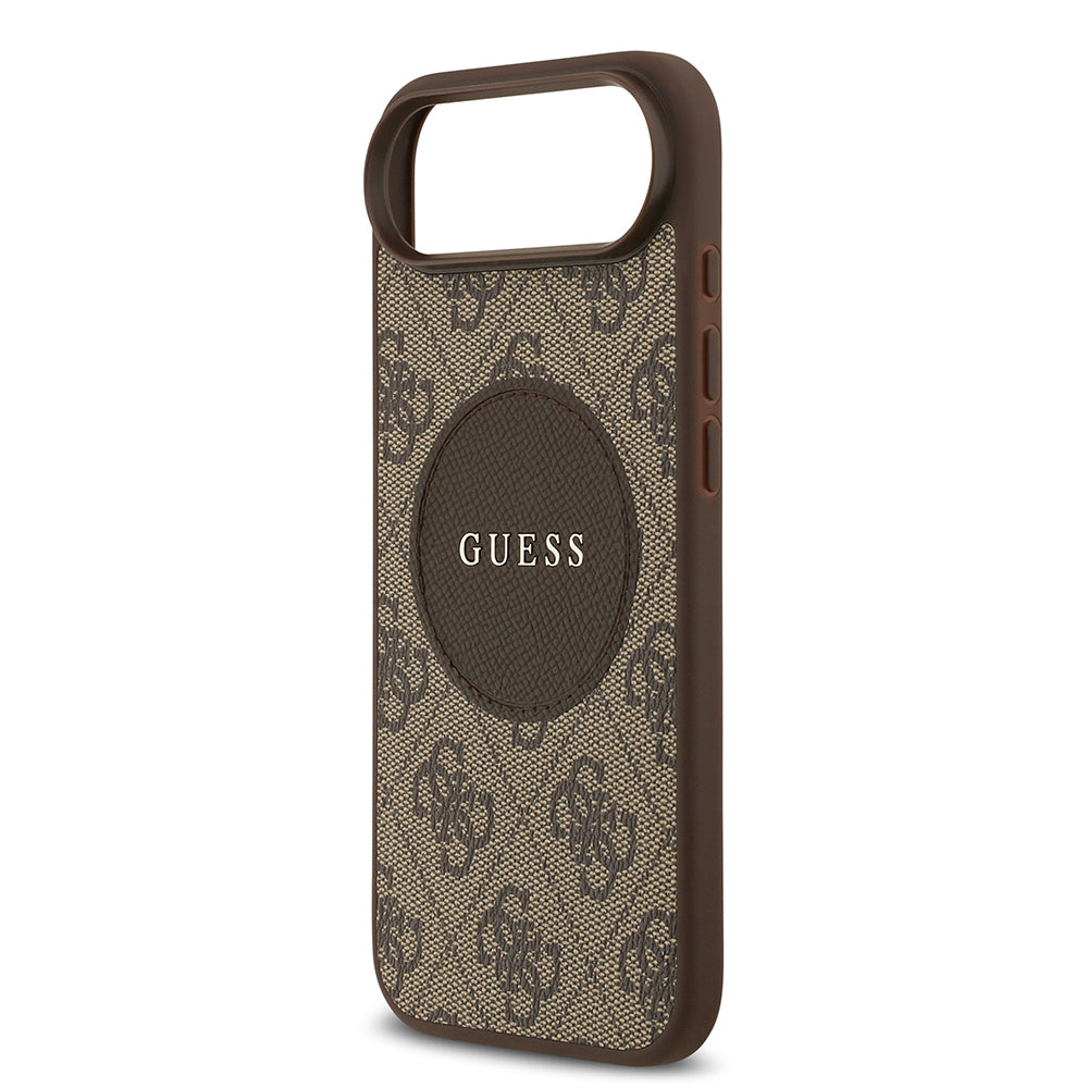 iPhone 17 Air Kılıf Guess Orjinal Lisanslı M-safe Şarj Özellikli Yazı Logolu Circle Classic Kapak