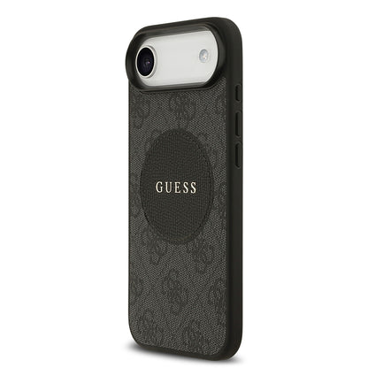 iPhone 17 Air Kılıf Guess Orjinal Lisanslı M-safe Şarj Özellikli Yazı Logolu Circle Classic Kapak