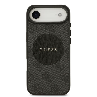 iPhone 17 Air Kılıf Guess Orjinal Lisanslı M-safe Şarj Özellikli Yazı Logolu Circle Classic Kapak