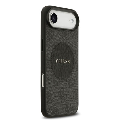 iPhone 17 Air Kılıf Guess Orjinal Lisanslı M-safe Şarj Özellikli Yazı Logolu Circle Classic Kapak