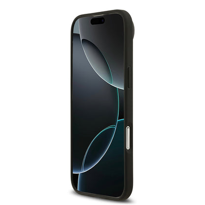 iPhone 17 Air Kılıf Guess Orjinal Lisanslı M-safe Şarj Özellikli Yazı Logolu Circle Classic Kapak