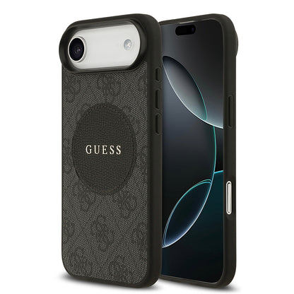 iPhone 17 Air Kılıf Guess Orjinal Lisanslı M-safe Şarj Özellikli Yazı Logolu Circle Classic Kapak