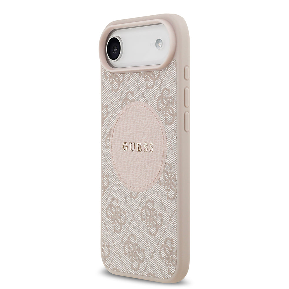 iPhone 17 Air Kılıf Guess Orjinal Lisanslı M-safe Şarj Özellikli Yazı Logolu Circle Classic Kapak