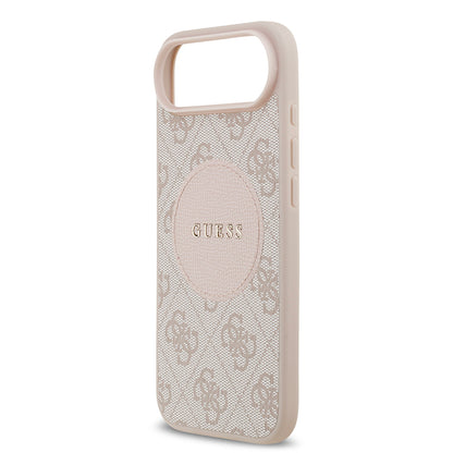 iPhone 17 Air Kılıf Guess Orjinal Lisanslı M-safe Şarj Özellikli Yazı Logolu Circle Classic Kapak