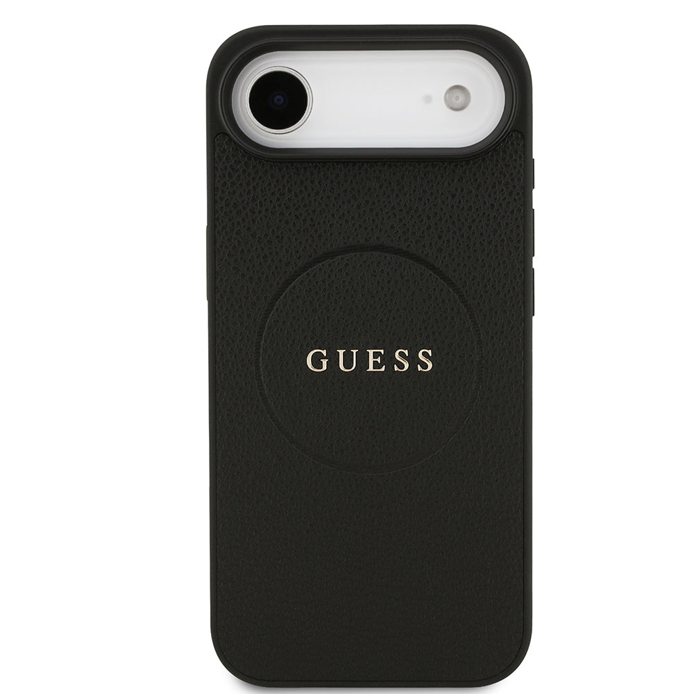 iPhone 17 Air Kılıf Guess Orjinal Lisanslı M-safe Şarj Özellikli Yazı Logolu PU Deri Kapak